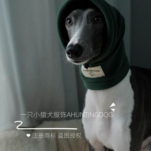 冬季加绒帽子防风防冻保暖御寒小灵缇惠比特灵缇犬帽子