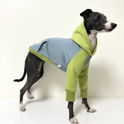 冬款加绒加厚拼色卫衣保暖