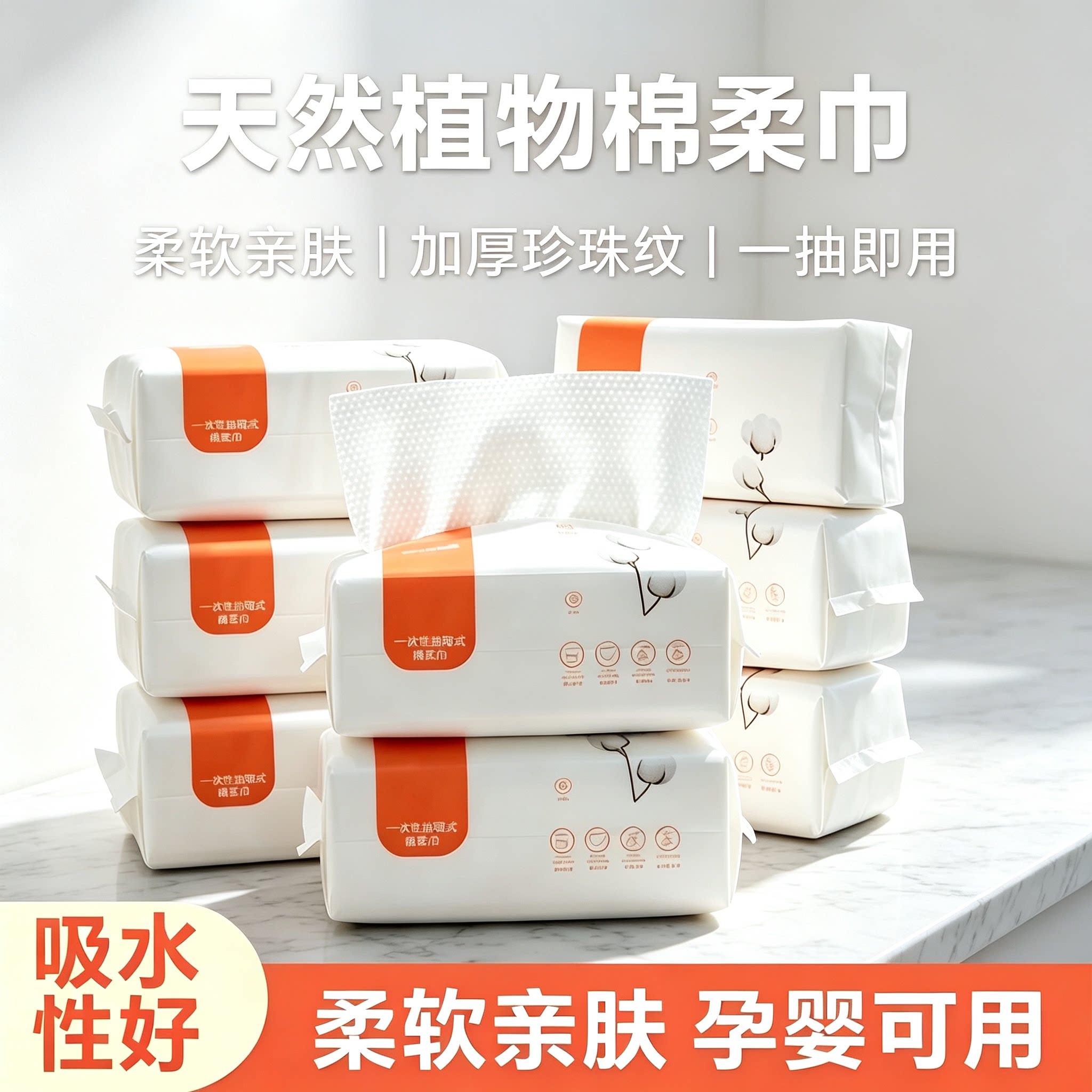 加厚棉柔巾干湿两用不掉絮洗脸巾专用柔软吸水洁面卸妆一巾多用