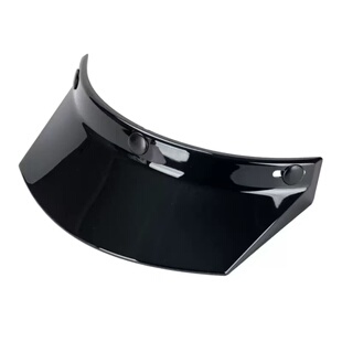 bornfree复古摩托车evo海鸟山车机车头盔帽檐三扣式防晒遮阳板