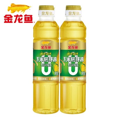 金龙鱼植物甾醇鲜榨玉米油400mL非转基因小瓶食用油家用官方正品