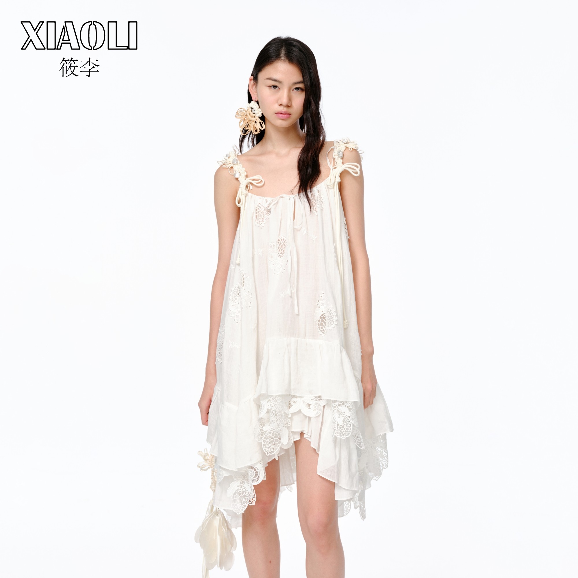 XIAOLI筱李随时海滩风吊带连衣裙