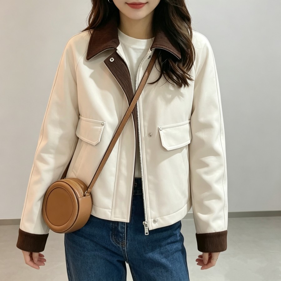 韩系通勤短款外套女2026秋季新款