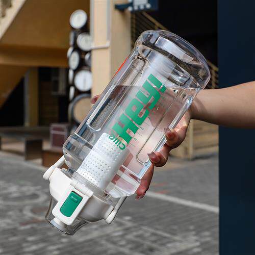 希乐水杯大容量太空杯女运动水壶男学生带茶漏杯子健身水瓶吨桶吨