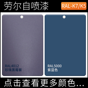 漆先生RAL4012珍珠黑莓紫ral5000紫蓝色劳尔自喷漆户外涂鸦手喷漆