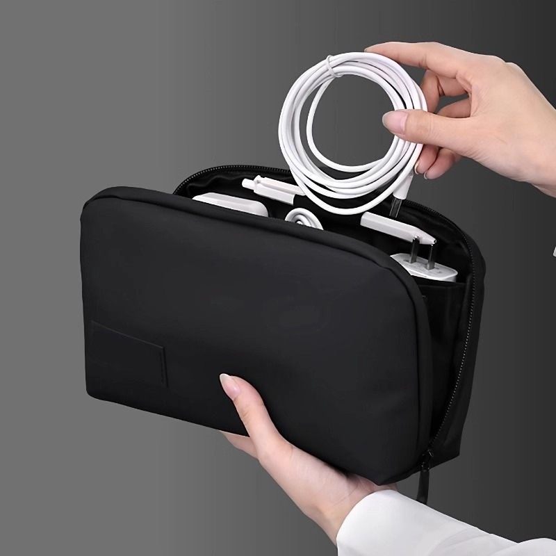 数据线收纳便携数码配件袋电脑充电器线硬盘电源耳机收纳包大容量