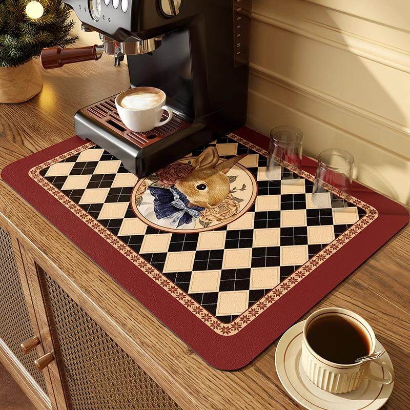 咖啡机吸水垫硅藻泥厨房台面沥水垫餐具碗盘垫速干隔热杯垫控水垫,居家布艺,餐垫,淘宝优惠券,粉丝福利购,淘宝优惠卷