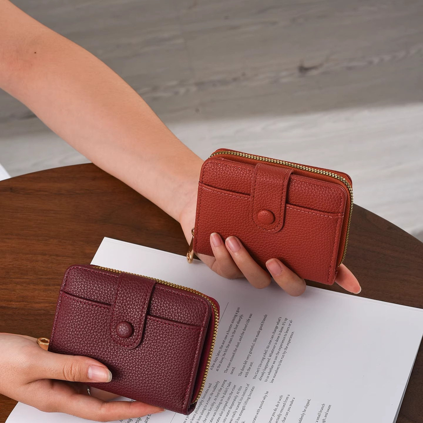 新款拉链钱包短款女零钱包时尚高端钱夹大容量证件卡包女款皮夹,箱包皮具/热销女包/男包,钱包,淘宝优惠券,粉丝福利购,淘宝优惠卷