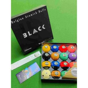雅乐美黑金刚TV球银奖美式大号球金奖斯诺克水晶桌球中式黑八彩球