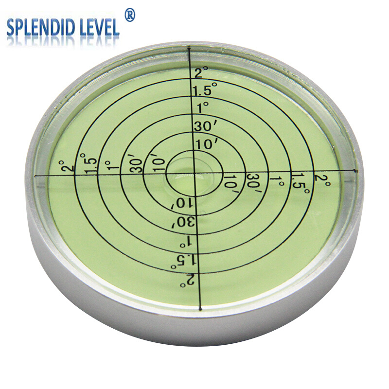 热销磁性金属万向高精度水平泡水准泡水平器圆水平尺平衡仪V水准