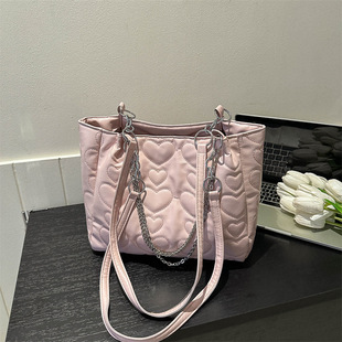 女包大容量托特包通勤包女2023新款 链条肩包包级感手提包 春季