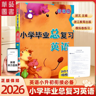 2026新课标小学毕业总复习英语20个专题 3份模拟卷升学复习辅导资料小升初中小考英语专项训练必刷题试卷基础知识浙江教育出版