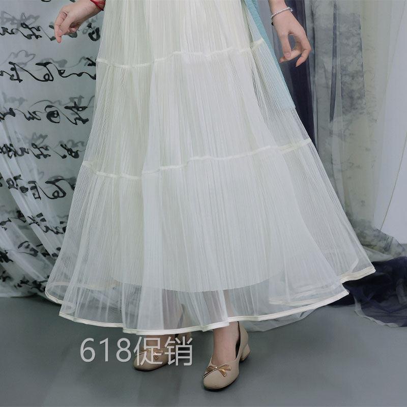 俏娘鱼简约百搭新中式旗袍裙子女2026春夏新款内搭半身裙白色国风