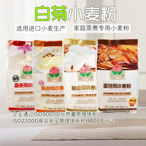 广东白菊1kg袋装面粉现货现发