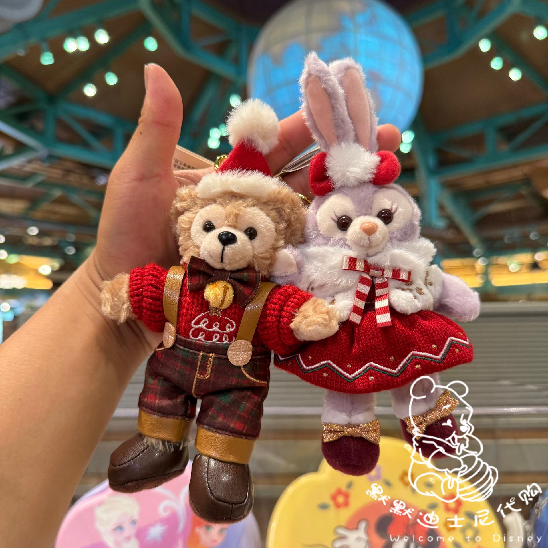 圣诞达菲熊星黛露兔子毛绒包包