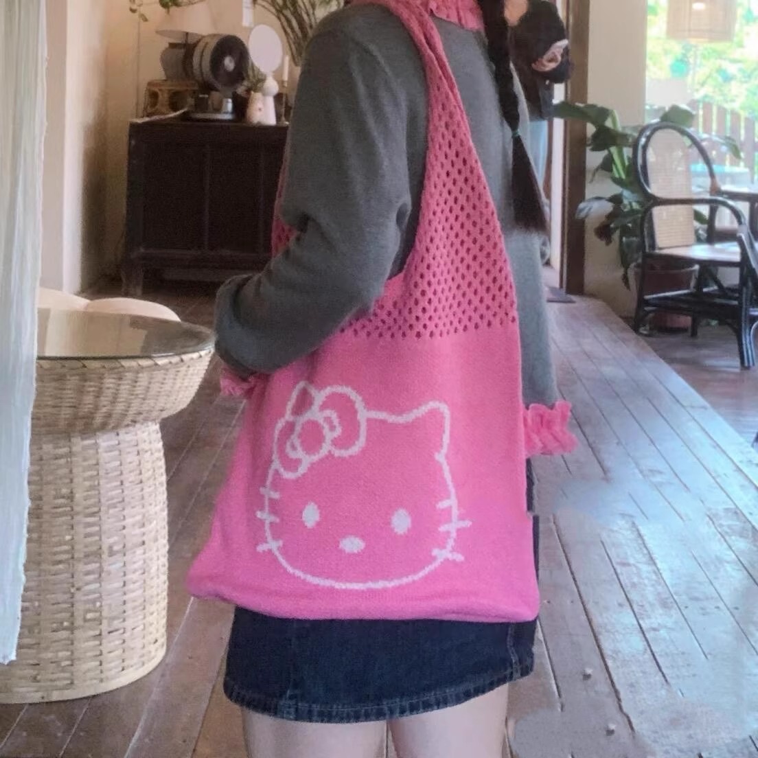 日本代购新款kitty托特包