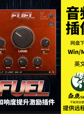 Musik Hack FUEL音染饱和度失真响度激励效果器插件Win/Mac
