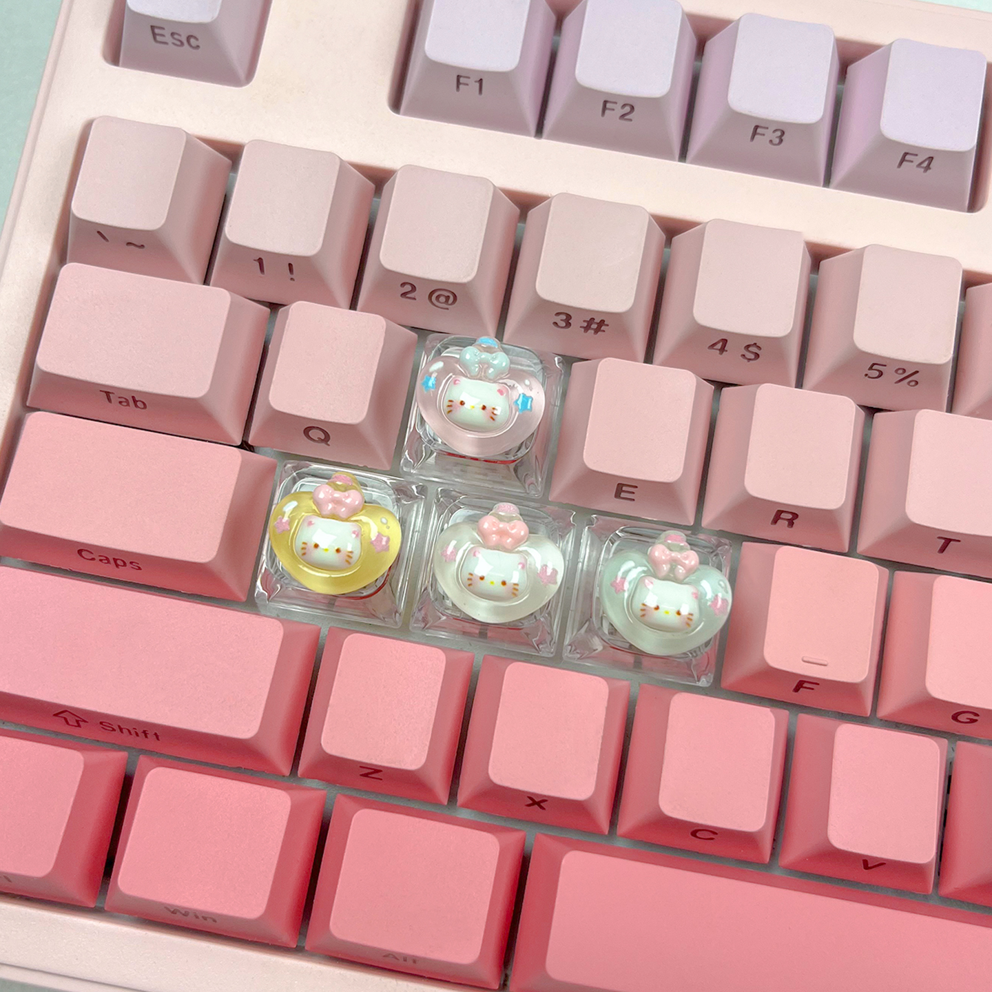 许愿瓶HelloKitty猫键帽四个装