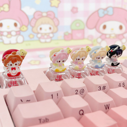 小樱HelloKitty键帽小熊定制粉色