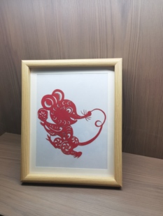 中国蔚县十二生肖传统剪纸手工打版刻纸招财纳福出国送老外礼品