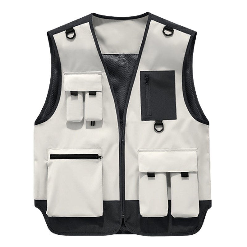 多巴胺工作服定制口袋摄影时尚logo背心户外宣传团队多功能工装