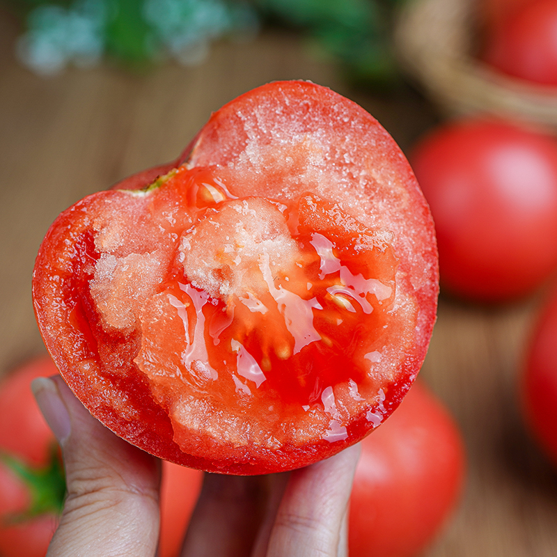 正宗新疆普罗旺斯沙瓤西红柿5斤新鲜现摘自然熟生吃品种水果番茄