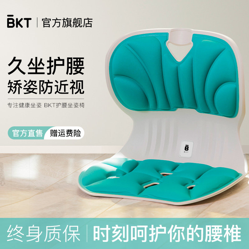 BKT护腰靠背垫电脑椅子沙发椅学生靠背一体坐垫办公椅办公室久坐_虎窝淘