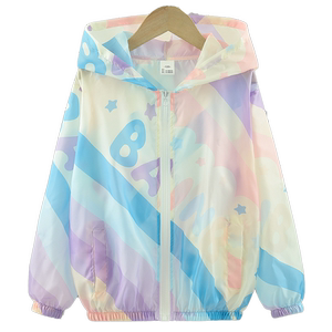 真维斯集团女童防晒衣宝宝夏季新款洋气外套中小童薄款洋气皮肤衣