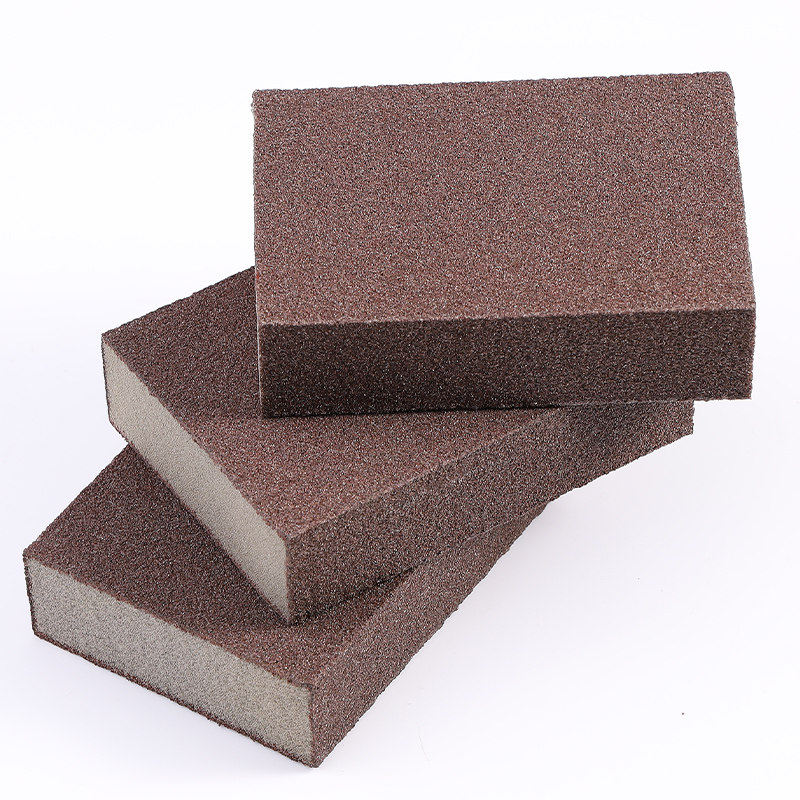 海绵砂块砂纸打磨神器木工家具红木头文玩金属除锈抛光双面沙纸砖