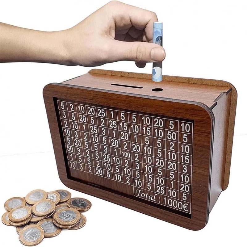 【下单立减30】money box存钱罐木质高级生日礼物手工木制DJ