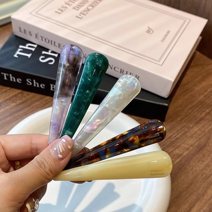 韩系醋酸晕染发夹女2025新款 碎发一字夹侧边刘海夹气质发卡发饰