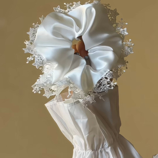 2025网红珍珠缎面大肠发圈女高级感低马尾高弹力发绳头绳时尚 发饰