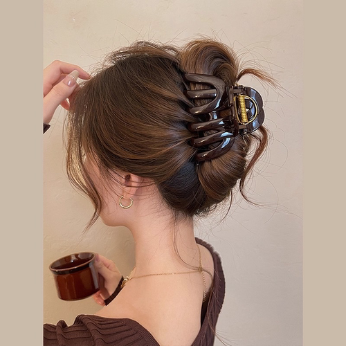 巨能抓~南瓜抓夹大号发量大鲨鱼夹2025新款高级感春发夹女后脑勺