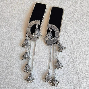 高级感扇形流苏发夹气质时尚 精致侧边夹高级感卡子碎发夹高端头饰