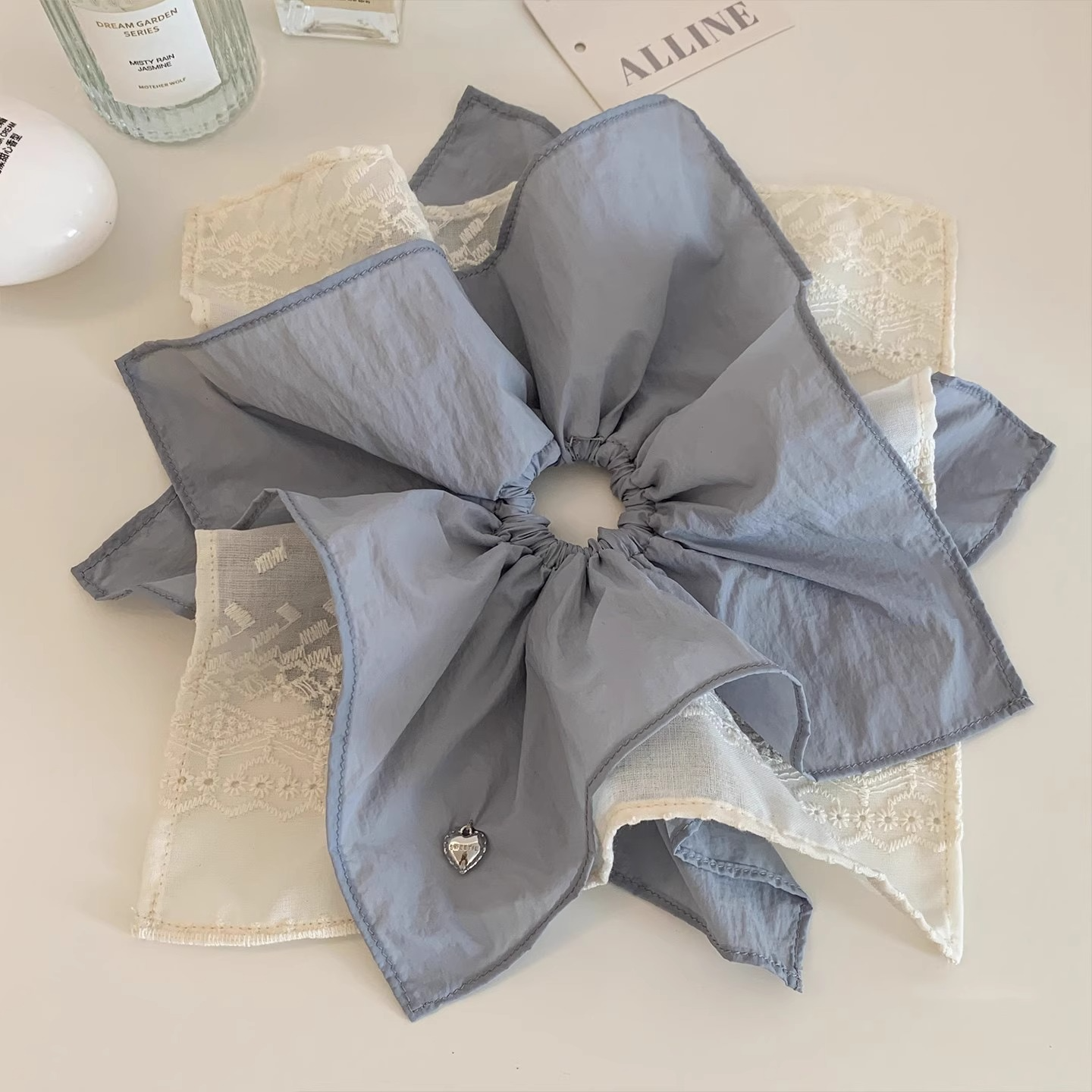 韩系重工三层方巾大肠发圈女气质方形扎头发低马尾发绳头绳发饰品,饰品/流行首饰/时尚饰品新,发饰,淘宝优惠券,粉丝福利购,淘宝优惠卷