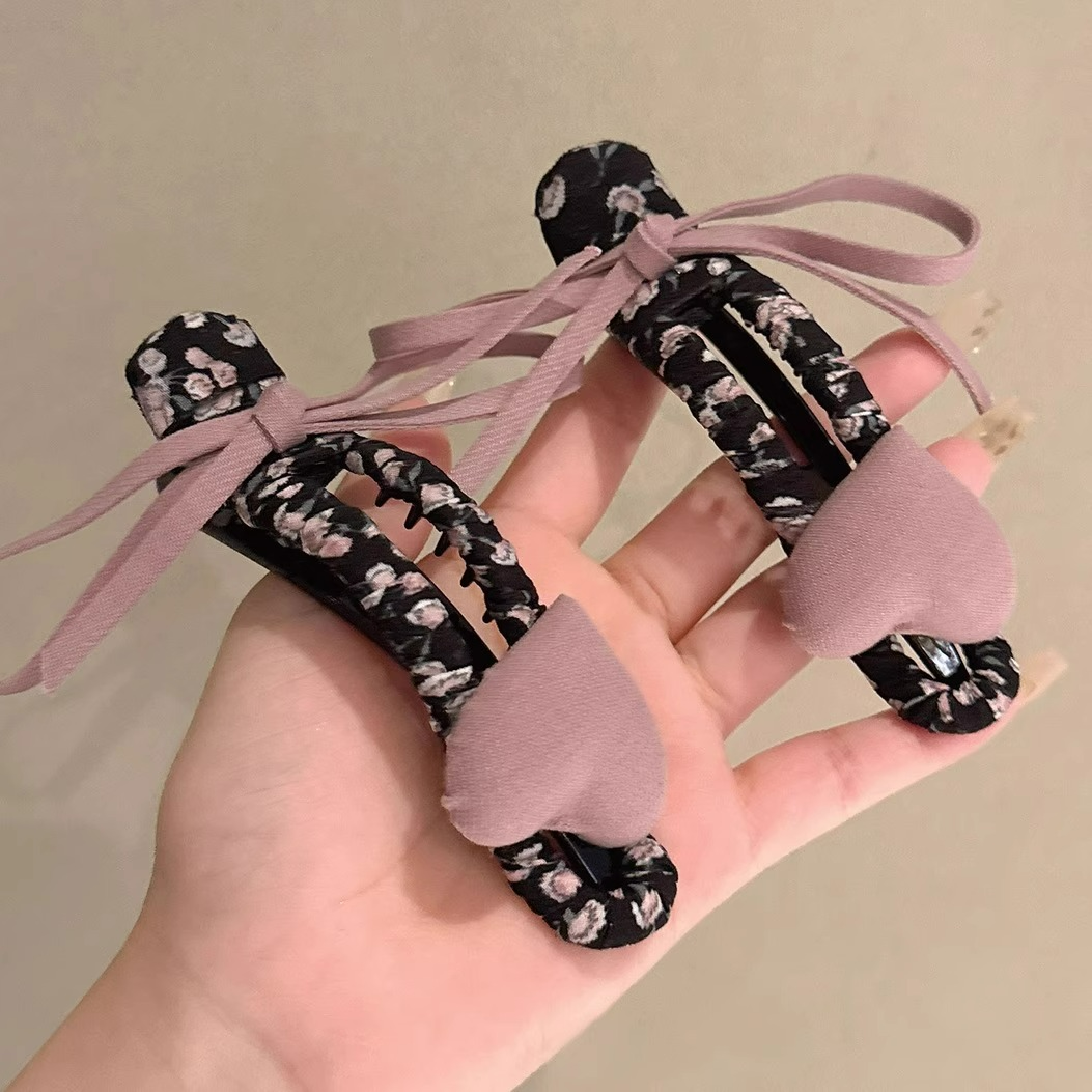 复古女盘发蝴蝶夹豹纹发卡高级感夹抓鲨鱼网红小号夹性感辣妹抓夹