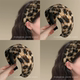 豹纹宽边毛绒发箍女2025新款 高颅顶头箍发饰压发防滑百搭发卡头饰