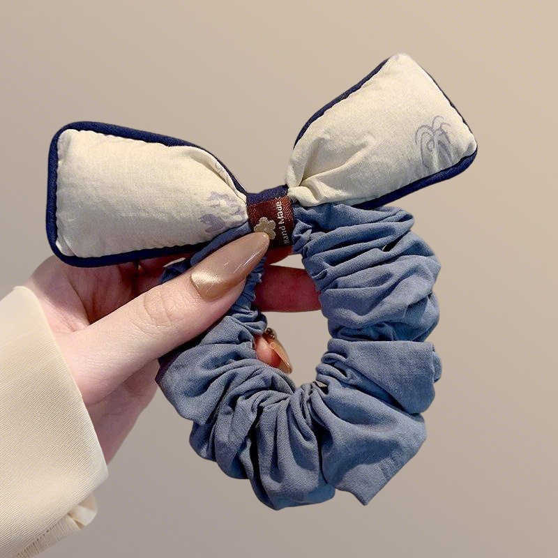 立体蝴蝶结大肠发圈女韩系扎头发丸子头皮筋小众高级感发绳头绳