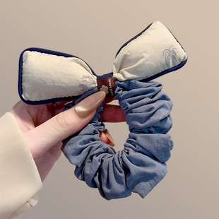 立体蝴蝶结大肠发圈女韩系扎头发丸子头皮筋小众高级感发绳头绳