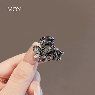 法式 精致蝴蝶水钻小抓夹女高级感头顶夹轻奢迷你发夹气质夹子 新款