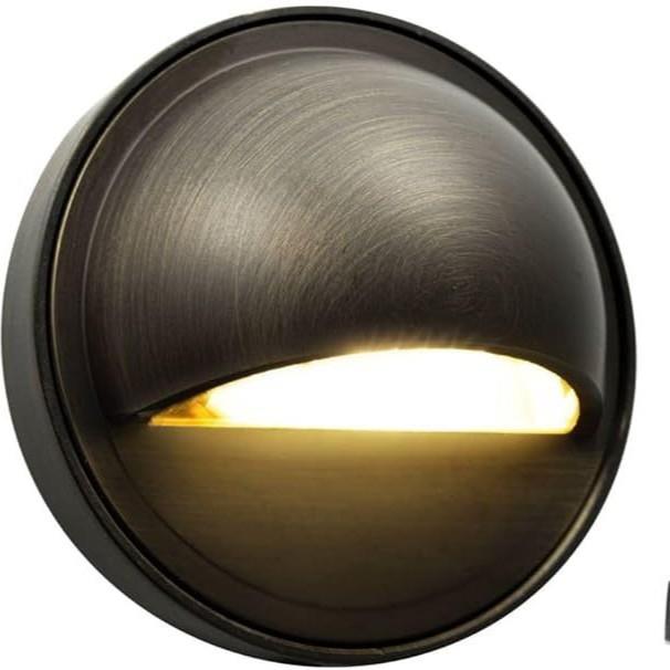 黄铜阶梯灯壁灯户外防水侧发光透光led庭院楼梯灯围墙栏杆装饰灯