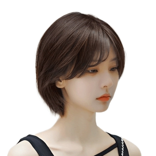 中老年妈妈假发全头套女真人发丝自然减龄日常短发波波头假发套