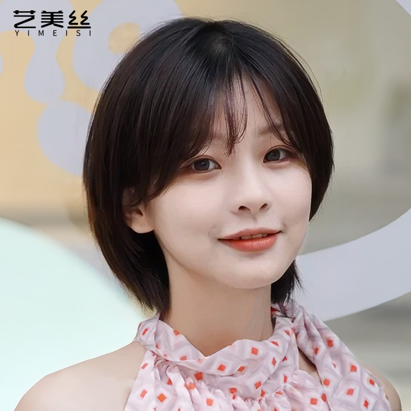 全真人发丝时尚修颜挂耳短发