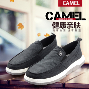 骆驼男鞋 休闲布鞋 23春季 透气一脚蹬驾车鞋 Q13S050059男 新款 Camel
