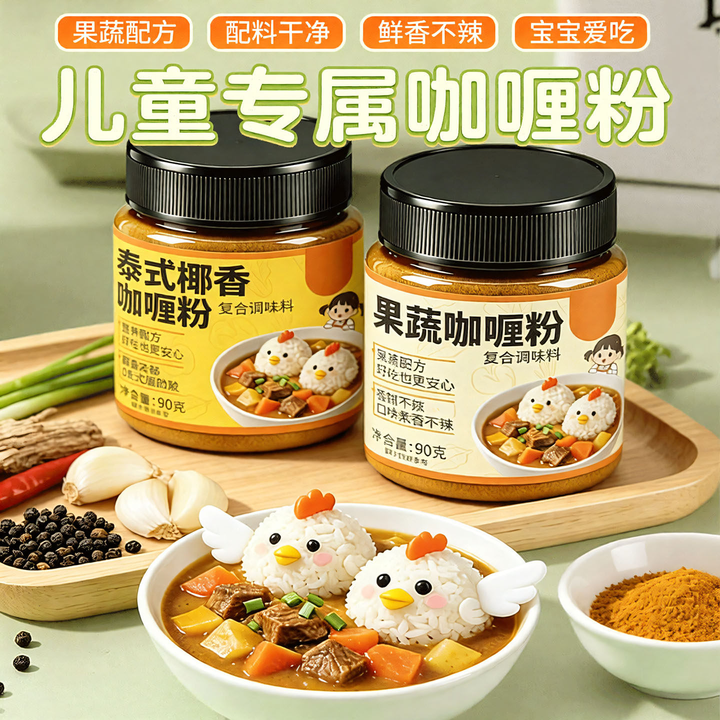 鲜香不辣儿童果蔬咖喱粉