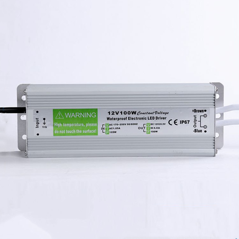 水下防水变压器220V转DC12/24V超薄led电源30W50w200直流开关电源