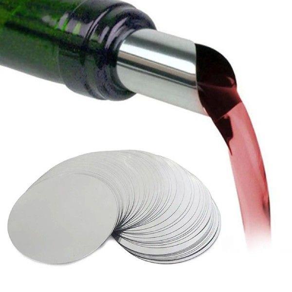 Wine Pour Disc Slice - 50pcs Wine Pourer Stopping Disks for