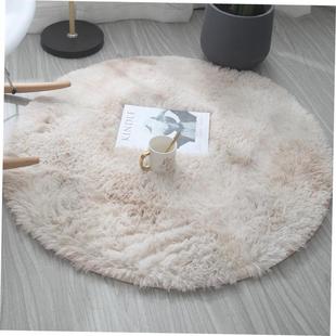 Round Fluffy Area Rug for Bedroom Soft Shaggy Carpet Circle