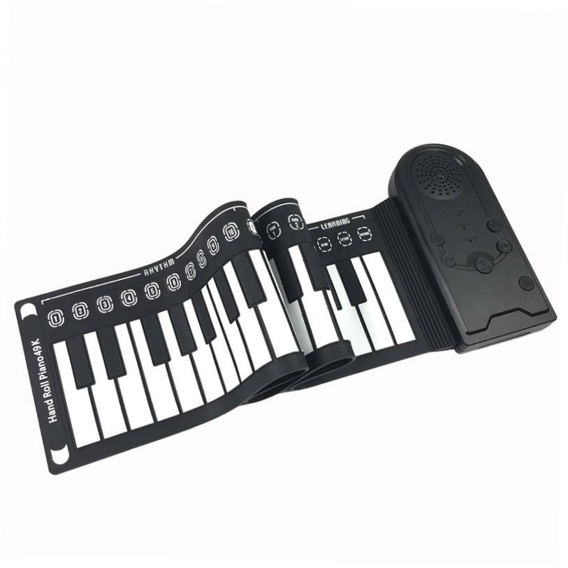 electric flexible piano keyboard soft 49/61/88 keys roll up