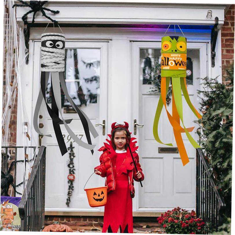 2pcs Halloween Ghost flag Hanging ghost flag decorations万圣